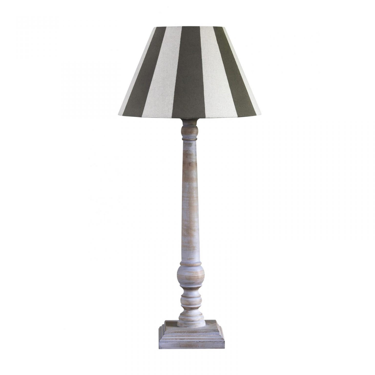 pale washed wood column table lamp Blue Isle Blue Isle