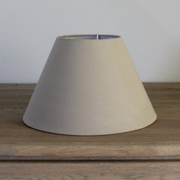 Lamp shade in plain cream
