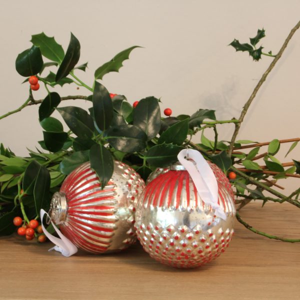 Glass Baubles for Christmas Tree
