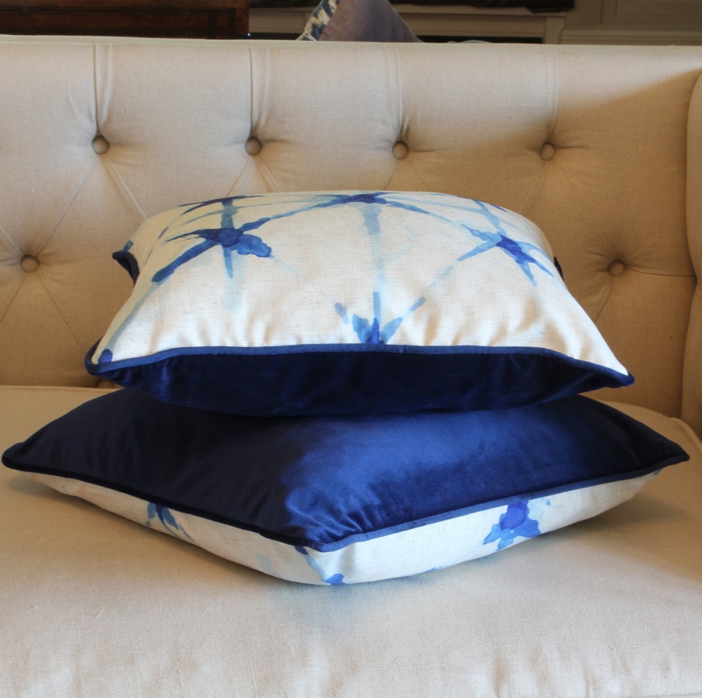 Shibori cushions