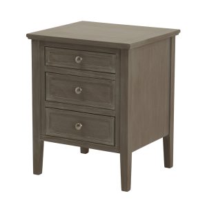 Salcombe three drawer bedside chest